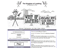 Tablet Screenshot of kingdomofloathing.com